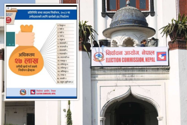 प्रतिनिधिसभा निर्वाचनमा खर्च निर्धारण : काठमाडौंका ५ क्षेत्रलाई २५ लाख, दुर्गमका २६ क्षेत्रलाई ३३ लाख